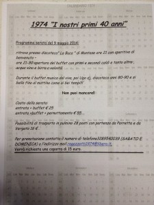 1974 i nostri primi 40 anni