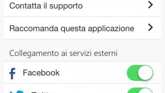 App RCB Android Impostazioni