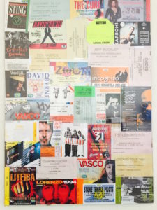 Collage biglietti concerti