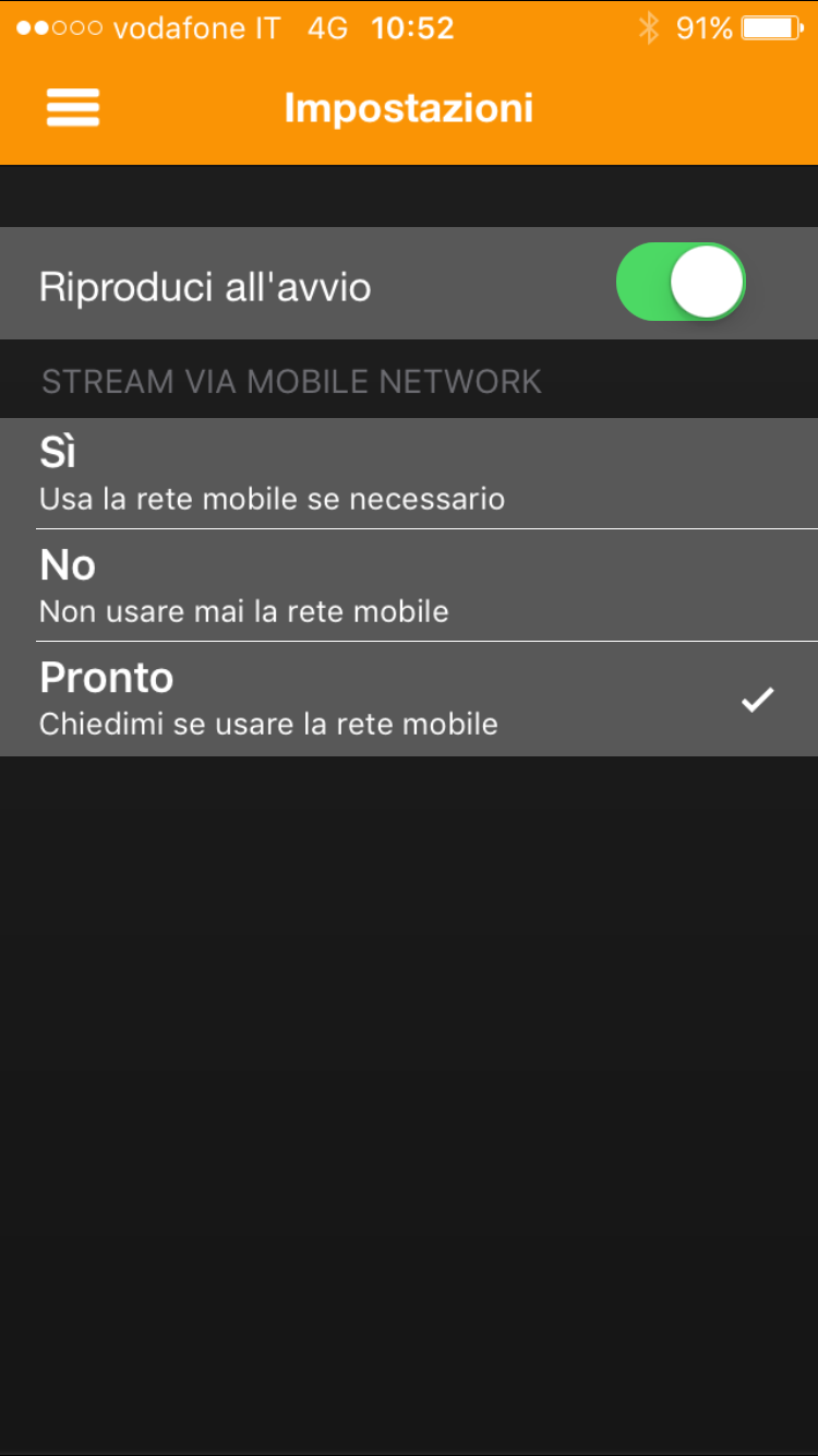 App Radio Casa Bastiano iOS 3