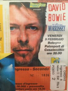 David Bowie 9 febbraio 1996 Casalecchio di Reno
