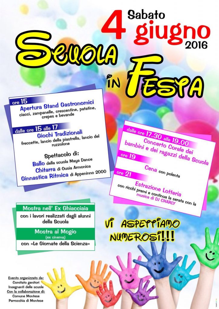 Montese festa scuola 4 giugno 2016