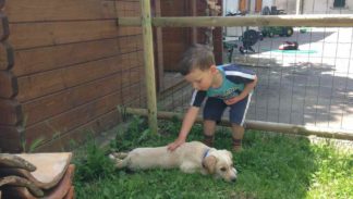 Prime carezze di Giacomo a Luce