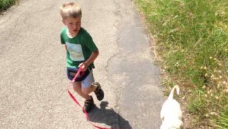 Luce e Taddeo di corsa