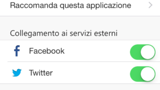 APP RCB iOS IMPOSTAZIONI
