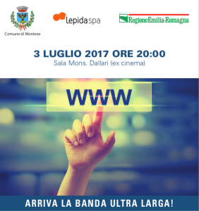 arriva la banda ultra larga Montese 3 luglio 2017