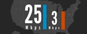 FCC 25Mbps download 3 Mbps upload