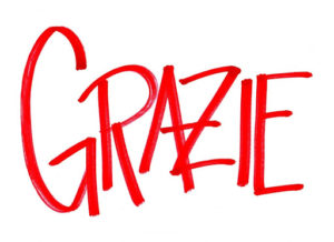 Grazie! Grazie! Grazie!