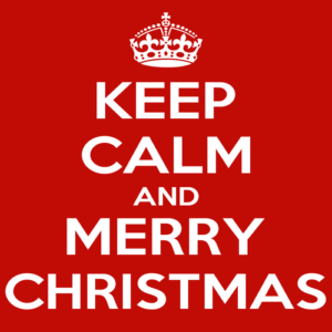 Keep Calm and Merry Christmas (Red)