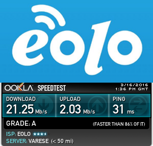 speedtest eolo